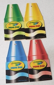 Rare Vintage Crayola Die Cut Memo Pad Collection of 4 - Picture 1 of 6
