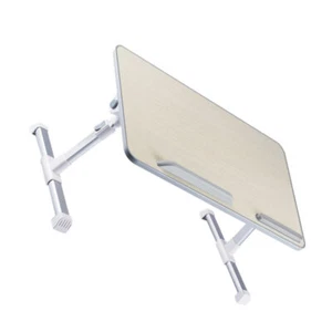 1Pc Foldable Wooden Computer Desk Adjustable Household Study Desk Beige - Bild 1 von 12
