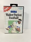 Walter Payton Football CIB +EXTRAS Sega Master Complete Box Hangtab +POSTER SMS