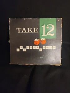 Vintage 1959 Family Numbers Game Phillips TAKE 12 Dice Seems Complete - Picture 1 of 4