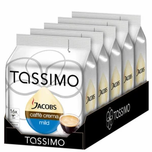 TASSIMO JACOBS Caffè Crema Sanft& Mild, Kaffee, Gemahlen, KAPSEL, 5 x 16 T-DISCS - Bild 1 von 2