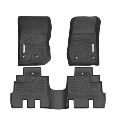 3D Floor Mats Liner for 2014- 2018 Jeep Wrangler JK Unlimited 4 Door All Weather - Image 1 of 4