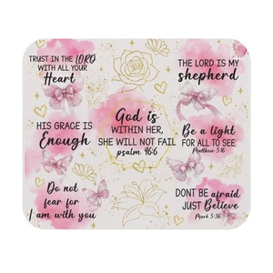 Alfombrilla de ratón inspiradora, accesorio de escritorio motivacional, alfombrilla de oficina cristiana - Imagen 1 de 5