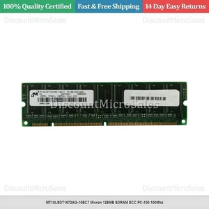 MT18LSDT1672AG-10EC7 Micron 128MB SDRAM ECC PC-100 100Mhz - Picture 1 of 1