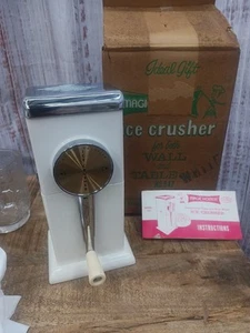 Magic Hostess Hand Crank Ice Crusher, Bar Ware, Retro & Vintage with wall mount - Picture 1 of 7
