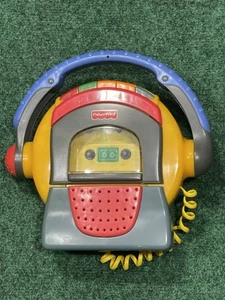 Vintage 1999 Fisher Price Tuff Stuff Cassette Player W/Microphone Tested/Works - Picture 1 of 7
