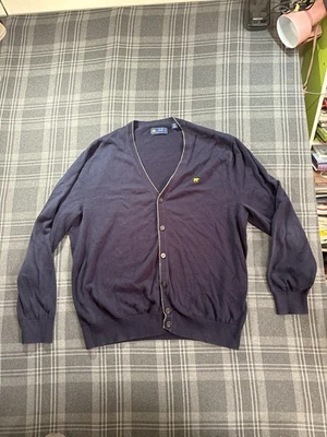 Cárdigan suéter Jack Nicklaus para hombre talla L azul marino amarillo oso logotipo golf Foto 1 de 4