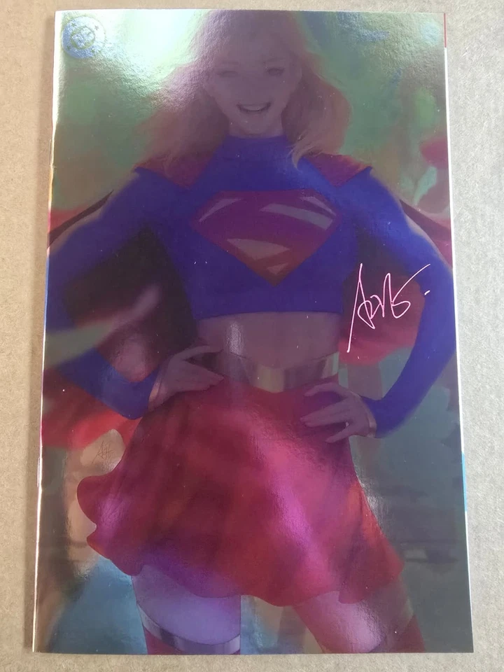 SUPERGIRL #1 DC 2025 FOIL VARIANT SIGNED ARTGERM LAU NM W/COA - Image 1 of 1