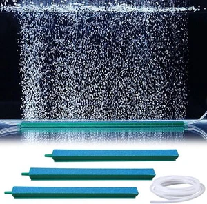 3x Aquarium Deko Zubehör 30cm Luftstein Ausströmer Stange mit 2M Silikonschlauch - Bild 1 von 7