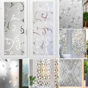 3D Stained Window Glass Self-Adhesive Film Privacy Anti UV Stickers Home Decor - Picture 1 of 29
