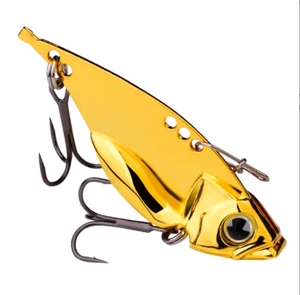 10PCS Lot 3D Eyes Fishing Metal Bait Crankbait Lures VIB Blade Tackle Saltwater - Picture 1 of 26