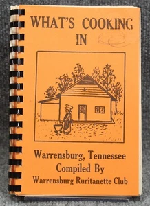 Vintage What's Cooking In Warrensburg Tennessee Ruritanette Club Cookbook - Picture 1 of 11