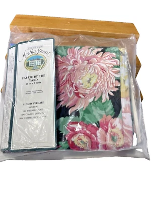 Nuevo de Lote Antiguo Martha Stewart's LUJO PERCAL Tela Floral Medley empaquetado 3 yardas de 66" Foto 1 de 4