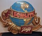 1970'S Schlitz Beer Plastic World Globe Advertising 3D Sign