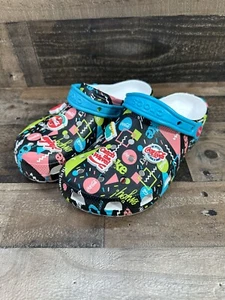 NUEVOS ZUECOS CROCS COCA COLA CLASSICS AÑOS 90 Negro Multicolor Talla Hombre 8 Mujer 10 - Imagen 1 de 11