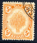 Kedah Malay States 5C 1922-40 F/U [K905]