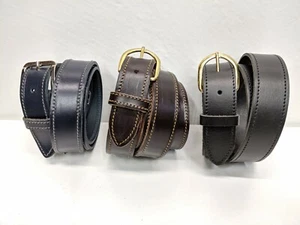 Quality British made genuine leather mens belts - Picture 1 of 12