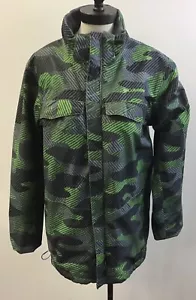 Wintermantel Jungen XL oder 18/20 Fleece gefüttert Columbia grün/grau/schwarz - Bild 1 von 4