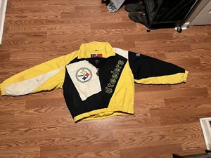 CHAQUETA ACOLCHADA VINTAGE AÑOS 90 PRO PLAYER 'PITTSBURGH STEELERS'/TALLA XL/USADA - Imagen 1 de 12