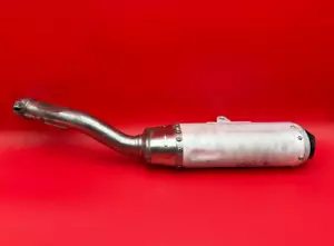 2007 2008 CRF450R EXHAUST SILENCER MUFFLER PIPE TUBE Fastway Spark Arrestor End - Picture 1 of 24