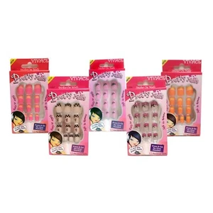 Vivace Party Nails 12 Pre-Glued Nails Press on Nails 5 Pack Assorted Art Designs - Imagen 1 de 8