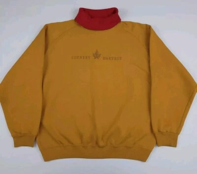 Sudadera De Colección Y2k GAP Country Harvest Hoja Bordada Cuello Alto De Colección LEER Foto 1 de 4