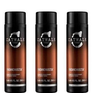 3 PACK TIGI CATWALK FASHIONISTA BRUNETTE HAIR CONDITIONER 8.45 OZ FOR WARM TONES - Picture 1 of 5
