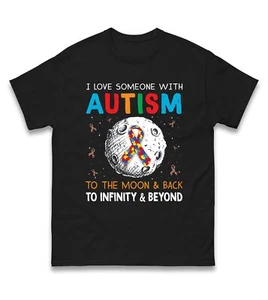 I Love Someone With Autism T-Shirt, Autismusbewusstsein, Autismusunterstützung, Autismus Liebesgeschenk - Bild 1 von 5