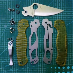 Básculas de mango PEI + hoja de acero inoxidable 14C28N para Spyderco PM2 C81 - Imagen 1 de 6