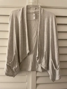 Athleta Girl 👧🏼Light Grey Wrap ‘N Roll Sweatshirt, Size L (12) - Picture 1 of 11