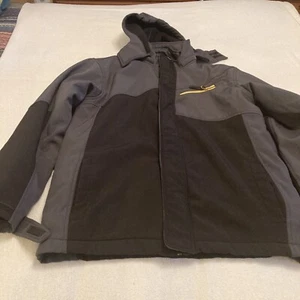 CB SPORTS Boys 18/20 XL Black Gray Jacket Coat Detachable Liner & Hood ZIP - Picture 1 of 12