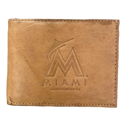 MLB Officially Licensed Genuine Leather Bifold Wallet Cover