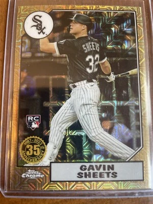 2022 Series 1 1987 Silver Pack Chrome Mojo #T87C-65 Gavin Sheets - Image 1 of 2