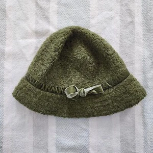 Vintage green wool bucket hat - Picture 1 of 3