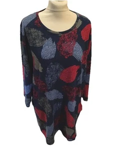 ISLE COLLECTION (EWM) Blue Mix Longline Jumper/Tunic U.K. 18-20 - Picture 1 of 5