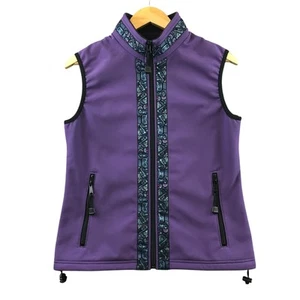 Copper river softshell fleece full zip kodiak vest purple Alaska USA XS - Picture 1 of 8