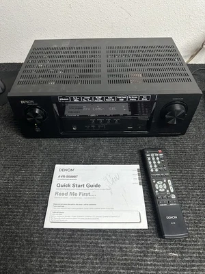 Denon AVR-S500BT Home Theater 5.2-Channel Receiver  RC Bluetooth Remote Bundle - Image 1 of 4