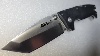Cold Steel AD-10 Lite Tanto Tri-Ad Lock Knife Black GFN (3.5" Satin)Tactical EDC - Image 1 of 4