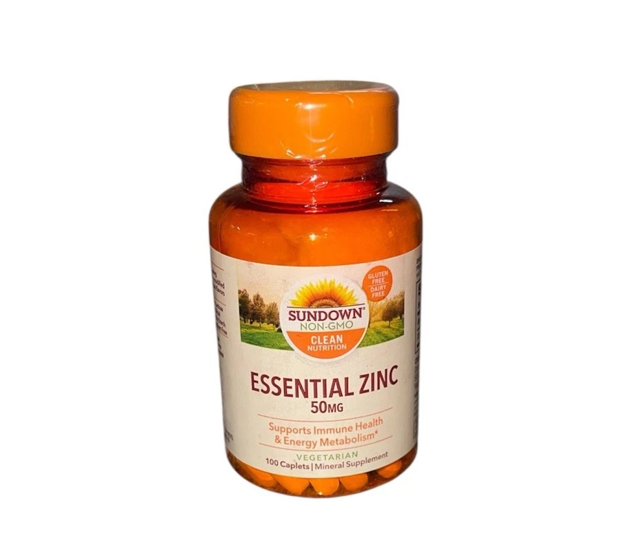 Sundown zinco essencial não transgênico 50mg, 100 cápsulas vegetariano validade: 06/2025 - Imagem 1 de 1