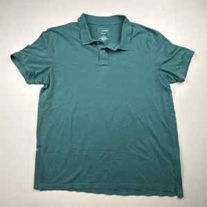Sonoma Flexwear Green Short Sleeve Polo Shirt Men's Size Large Cotton Spandex - Picture 1 of 5