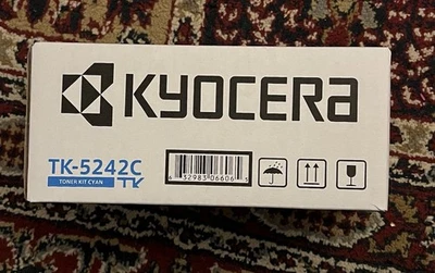Kyocera Genuine/Original TK-5242C Cyan Toner Kit-New  Sealed - Image 1 of 3
