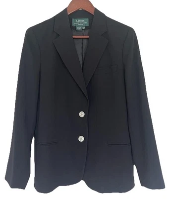 Lauren Ralph Lauren Vintage Women’s Wool Blazer 12P  Double Breasted 2 Button  - Image 1 of 4