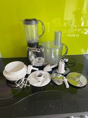 Kenwood FP476 Food Processor Chrome with Attachments - Image 1 of 4