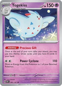 Togekiss 085/197 | Fiamme Ossidiana | Rara Non Holo | Carta Pokémon NM - Foto 1 di 1