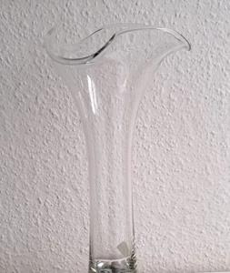 Blumenvase, Glas, schmal, modern, Höhe 25 cm - Bild 1 von 3