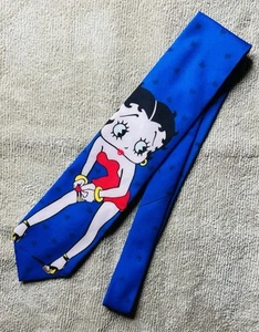 Betty Boop Neck Tie Ralph Marlin 1997 Classic Cartoon Pin Up Doll USA Excellent! - Picture 1 of 5
