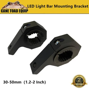 Mounting Bracket Clamp For LED Light Bar Antenna HID ARB 35-50mm Roof Rack Nudge - Picture 1 of 4