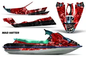 Jet Ski Graphics Kit Decal For Sea-Doo Bombardier GTS 1992-1997 MADHAT RED - Picture 1 of 2