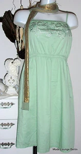 ESPRIT de corp Kleid dress Stickerei grün cotton Baumwolle - NEU Minze - Picture 1 of 3