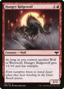 Magic the Gathering (mtg): VOW: Hungry Ridgewolf (x 4) - Picture 1 of 1